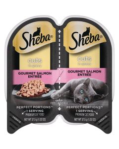 Sheba Perfect Portions Cuts in Gravy 2.6 Oz. Gourmet Salmon Adult Wet Cat Food