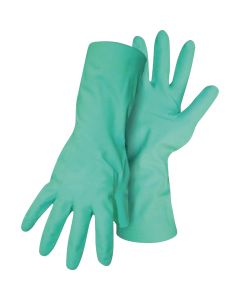 Boss Home N' Yard Large Nitrile Coated Flock Cotton Lined Gauntlet Cuff Glove