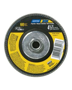 4.5" x 5/8" Norton 03212 20X Flap Discs Grinding & Finishing Disc 60-Grit, 11 Hub