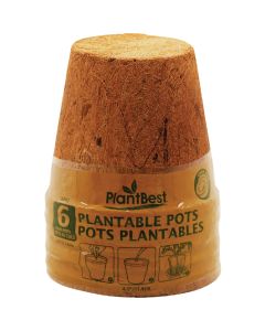 PlantBest 4.5 In. Coconut Coir Plantable Pot (6-Pack)