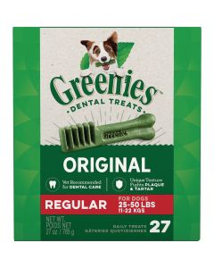 Greenies Regular Medium Dog Original Flavor Dental Dog Treat (27-Pack)