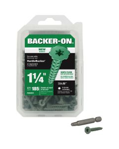 Buildex Backer-On #9 x 1-1/4 In. Cement Board Screw (185 Ct.)