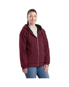 Berne Women's Small Cabernet Insulated Full-Zip Hooded Sweatshirt