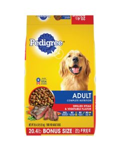 Pedigree Complete Nutrition 20.4 Lb. Grilled Steak & Vegetable Adult Dry Dog Food