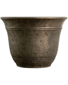 Listo Sierra 11-3/4 In. H. x 16 In. Dia. Nordic Bronze Poly Flower Pot