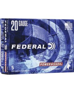 Federal Power-Shok F2033B 20 ga 3 Buckshot Ammunition