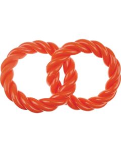 Boss Pet Infinity TPR 2 Rings Orange Dog Toy