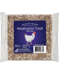 Pecking Order 4 Oz. Mini Mealworm Cake