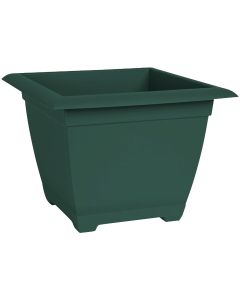 Bloem Ocean Series Dayton 11.13 In. H. x 15 In. W. Recycled Ocean Plastic Turtle Green Square Planter