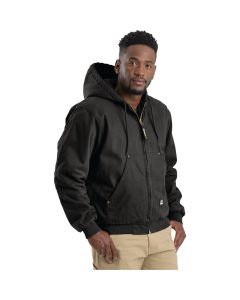 Berne Heartland Men's Medium Black Hooded Work Jacket