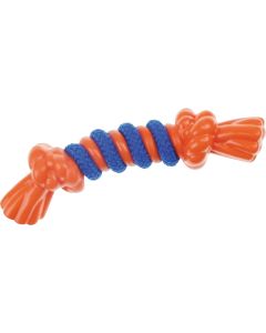 Boss Pet Infinity TPR/Rope Bone Small Orange Dog Toy