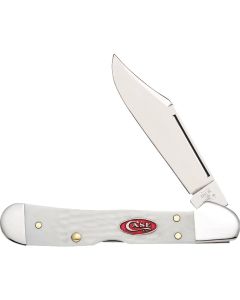 Case SparXX 2.72 In. Standard Jig White Synthetic Mini CopperLock Pocket Knife