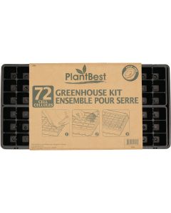 PlantBest 72-Cell Plastic Greenhouse Seed Starter Kit