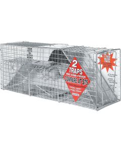 Advantek Galvanized 32 In. Catch & Release Animal Trap (2-Pack)