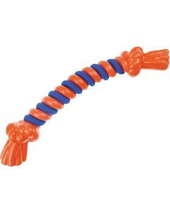 Boss Pet Infinity TPR/Rope Bone Large Orange Dog Toy