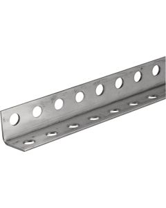 Hillman Steelworks Zinc-Plated 1-1/4 In. x 6 Ft. Perforated Steel Angle