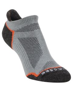 Hiwassee Trading Company Large Gray Lightweight Tech No-Show Sock