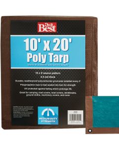 10x20 Br/Gr M Duty Tarp