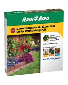 Rain Bird Landscape & Garden Drip Irrigation Watering Kit (108-Piece)