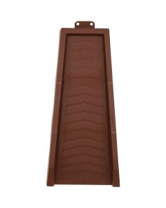 Master Mark 11 In. W. x 2.25 In. H. x 22.90 In. L. Chocolate Chevron Splash Block