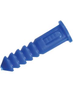 Hillman The Anchor Center #8 - #10 - #12 Thread Blue Ribbed Plastic Anchor Kit