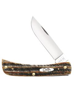 Case Sod Buster Jr 2.88 In. Amber BoneStag Pocket Knife