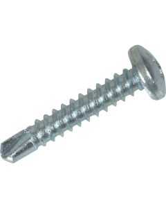 Hillman #6-20 x 3/8 In. Phillips Pan Head Self-Drilling Sheet Metal Screw (100 Ct.)