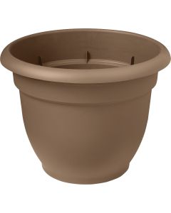 Bloem Ariana 13.75 In. H. x 16 In. Dia. Plastic Self Watering Chocolate Planter