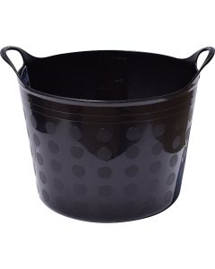 Tuff Stuff 16 Gal. Black Plastic Flex Tub