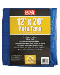 Do it Best Blue Woven 12 Ft. x 20 Ft. General Purpose Tarp