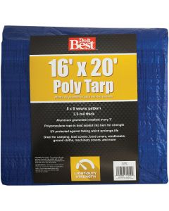 Do it Best Blue Woven 16 Ft. x 20 Ft. General Purpose Tarp