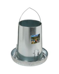 Farm-Tuff 25 Lb. Capacity Hanging Galvanized Steel Poultry Feeder