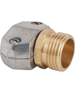 Best Garden 5/8 In. or 3/4 In. Male Metal Hose End Mender Hose Coupling