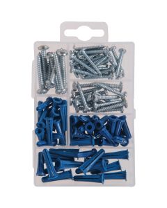 Hillman The Fastener Center Screw and Anchor Fastener Assortment Kit (100 Pcs.)