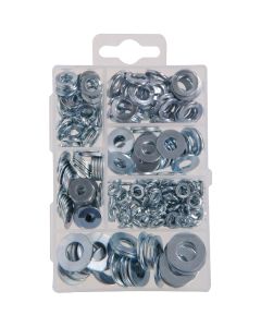 Hillman Steel Flat Lock & Washer Assortment (277 Pcs.)