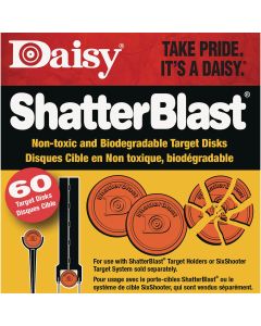 Daisy ShatterBlast 2 In. Hunter Orange Clay Target (60-Pack)