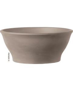 Deroma 12.6 In. Grafite Clay Bowl Planter