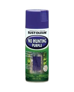 Rust-Oleum No Hunting Purple 12 Oz. Flat Spray Paint, Purple