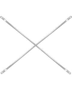 MetalTech 7 Ft. x 4 Ft. Galvanized Steel Scaffolding Cross Brace For Frames