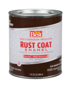 Do it Best Rust Coat Oil-Based Gloss Enamel, Chestnut, 1 Qt.