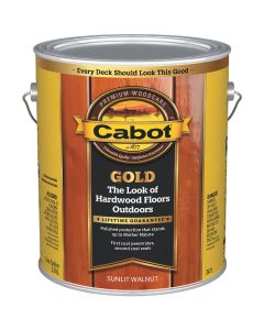 Cabot Gold Exterior Stain, Sunlit Walnut, 1 Gal.