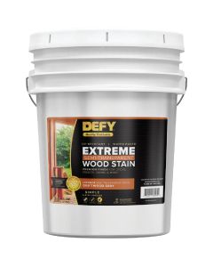 DEFY Extreme Semi-Transparent Exterior Wood Stain, Driftwood Gray, 5 Gal.