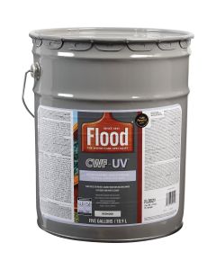 Flood CWF-UV Oil-Modified Fence Deck and Siding Wood Finish, Redwood, 5 Gal.