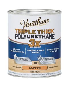 Varathane Matte Triple Thick Interior Polyurethane, 1 Qt.