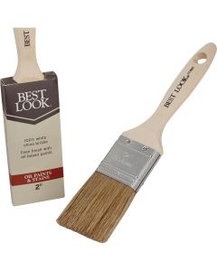 Best Look 2 In. Flat White Natural China Bristle Paint Brush