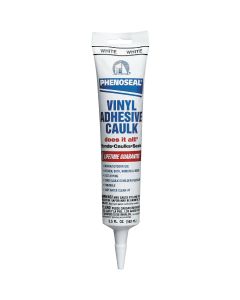 Phenoseal 6 Oz. White Vinyl Adhesive Caulk