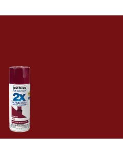 Rust-Oleum Painter's Touch 2X Ultra Cover 12 Oz. Gloss Paint + Primer Spray Paint, Cranberry