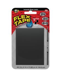 Flex Tape 3"X4" Blk Repair Tape