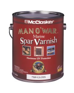 McCloskey Man O'War Gloss Spar Marine Interior & Exterior Varnish, Gallon