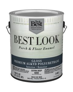 Best Look 1 Gal. Extra Deep Base Polyurethane Gloss Porch & Floor Enamel